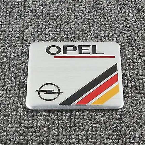 3D Aluminium Bil Emblem Badge Styling Bagageutrymmesdekaler För Opel Astra H G J Insignia Mokka Zafira Corsa Vectra C D Karosseri Tillbehör Boris a