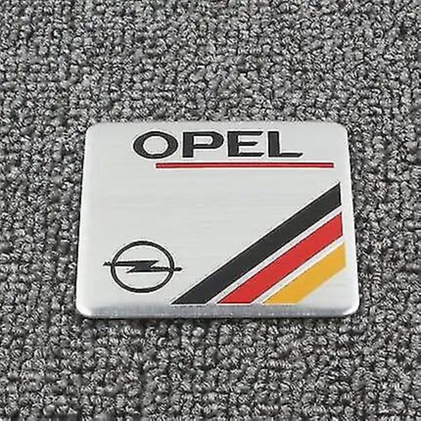 3D Aluminiums Emblemmerke for bilstyling, bagasjelokk-klistremerker for Opel Astra H G J Insignia Mokka Zafira Corsa Vectra C D Karosseritilbehør Boris a