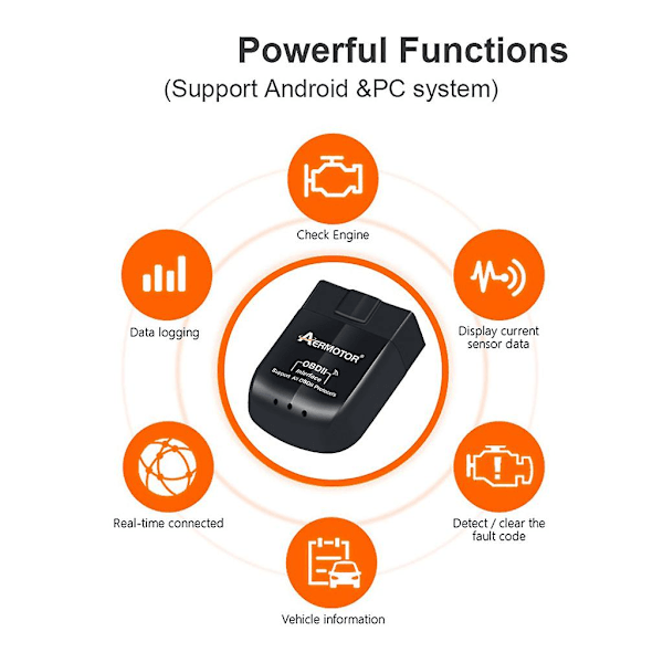 V1.5 Scanner Wifi Bilkodläsare Raderar Kontrollmotorlampor Obdii Diagnos