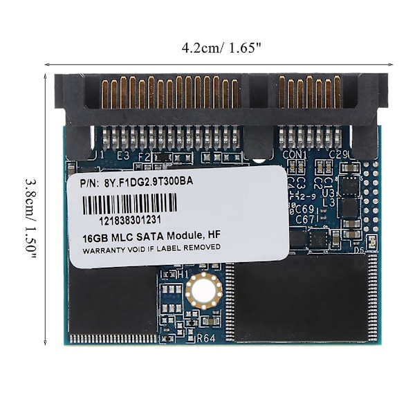 16 GB SATA SSD halvhöjd Solid State Disk Drive för bärbar dator