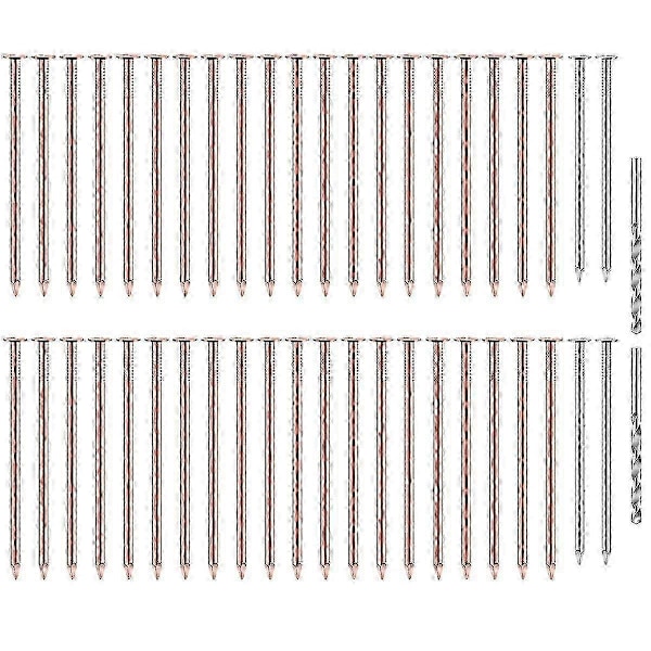 40 stk Kobbernegle til at Dræbe Træer, 3,5 tommer Rene Kobbernegle i Bulk, Stubfjernelsespigge Hardware