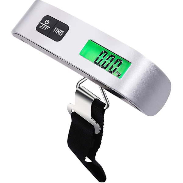 Digitaalinen matkalaukkuvaa'a, ripustusvaa'a, käsivaa'a, lämpötila-anturilla, taaratoiminnolla, matkalaukkuvaa'a, matkustamiseen, ulkoiluun, kotiin, 5 kg