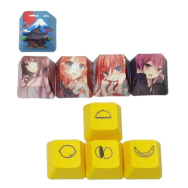 Pbt Direction R4 Keycap Oem Profil Dye-subbed Keycap För Mekaniska Tangentbord