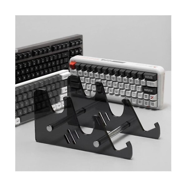 Tastaturstativer 3-lags Mekanisk Tastatur Display Stativ Sort Akryl Holder Stativ Gaming Tastatur