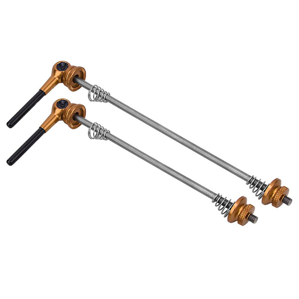6061 Aluminium Alloy TC4T Titanium Alloy Bike Quick Release Lever Skewer Set - Golden