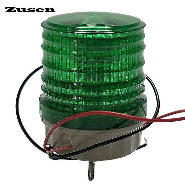 Tb5051-g 12v 24v 110v 220v Grön liten signallampa Tre lägesomkopplare Blixtblixt alltid på Varningsledlampa