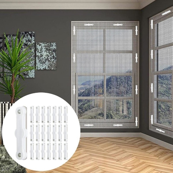 Fönsterinstallation utan spår: 8 st fönsterklämmor