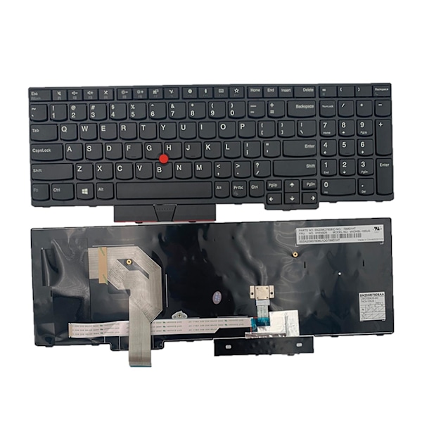 Nytt svart engelskt tangentbord för bärbar dator till Lenovo Thinkpad T570 P51s T580 P52s