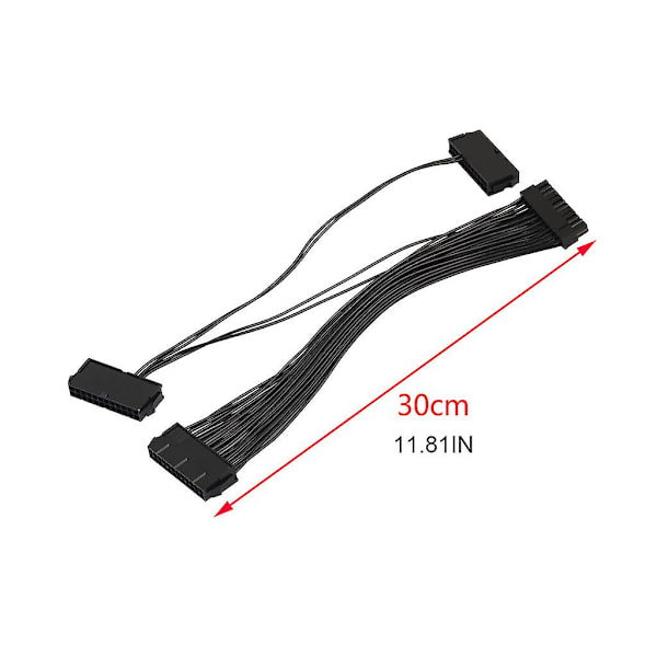 ATX-moderkortsadapterkabel Helt koppar 20+4 stift chassi strömkabel startlinje