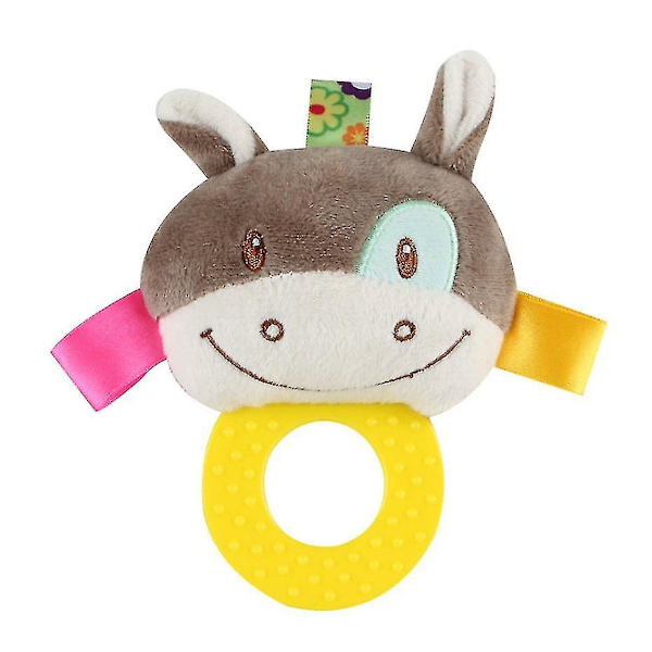 Baby Bite Rattles Ball Grepp Baby Ball Söta Plysch Mjuka Tyg Hand Rattles