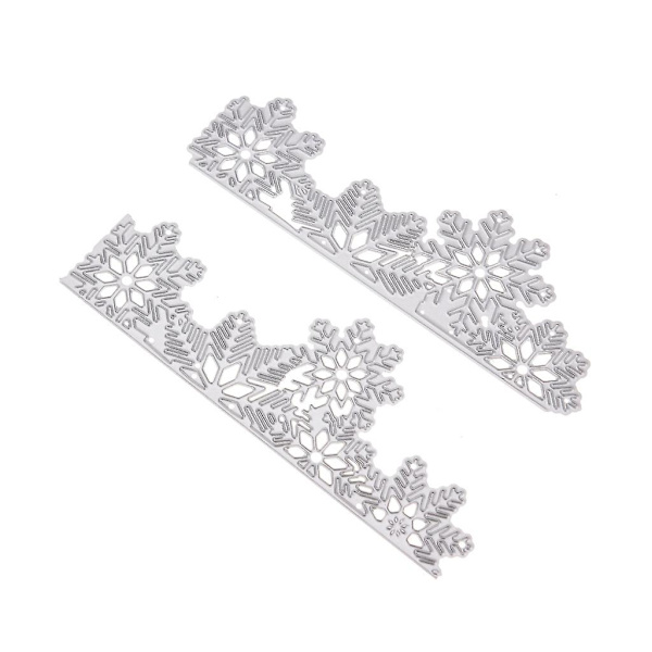 Snöflinga Set Metallskärning Stämplar Stencil Diy Scrapbooking Album Stämpelpapper Kort