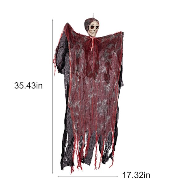 Kauhu Riippuva Luuranko Valkoinen Veri Sideharso Riippuva Halloween Rekvisiitta Piha Baari Puutarha Halloween Koristeet Juhliin Ja Halloweeniin
