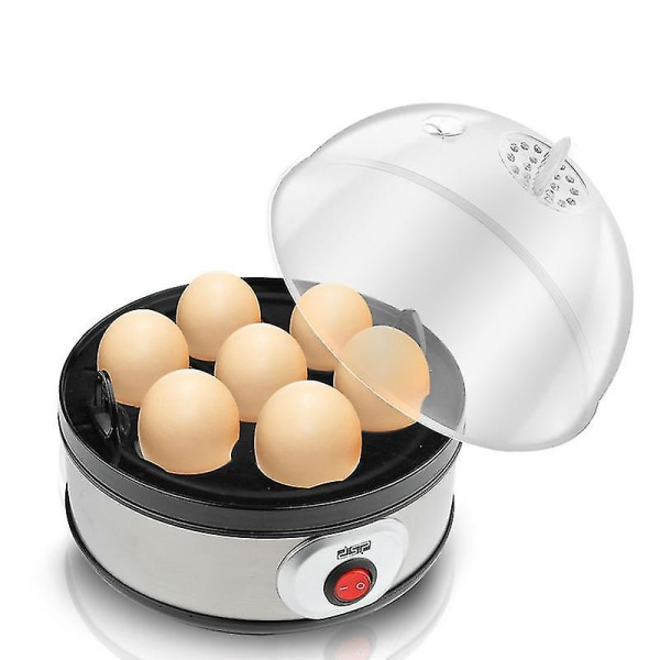 Dansong Mini Egg Cooker ruostumattomasta teräksestä valmistettu munahöyrystin Kotitalouden pieni aamiaiskone