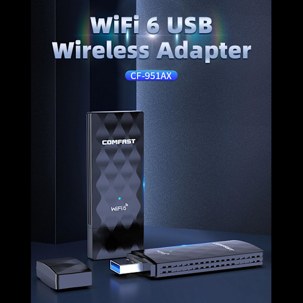 Comfast951ax Usb3.0 1800mbps 5ghz 2.4ghz Kaksikaistainen kaksoisantenninen langaton Wifi 6