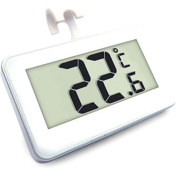 Kyltermometer Digital Vattentät Trådlös Kyl Frys Temperaturindikator Från Med Hacke Och Stor Lcd-skärm För Inomhus/utomhus