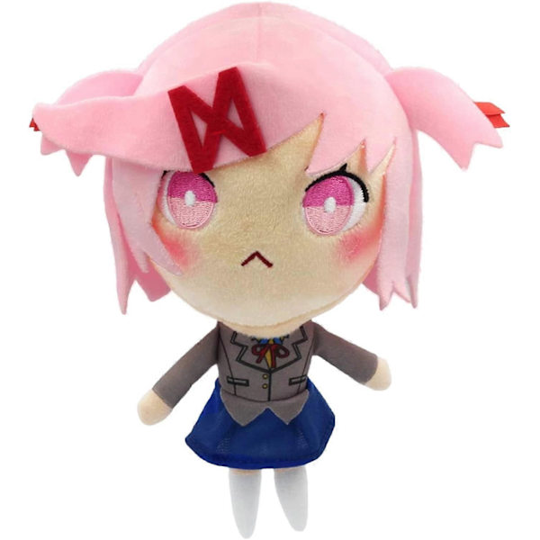 21,5 cm / 8,5 tuuman DDLC-pehmolelu, Anime-pelin plushie-lelu DDLC-faneille (Natsuki)