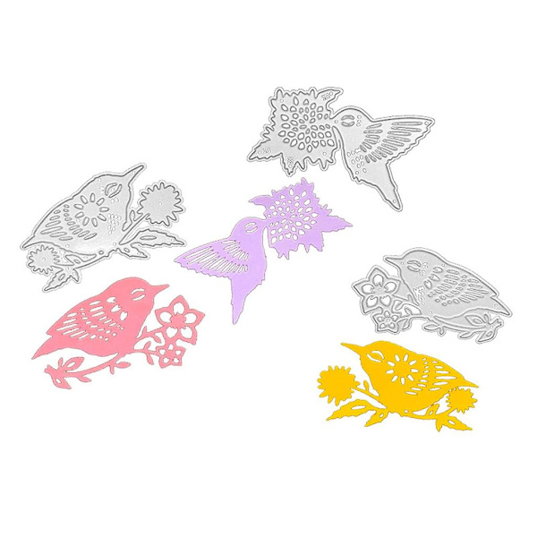 Linnut Metallileikkurit Scrapbooking Stencil Die Cuts Kortin Embossointi Diy Valokuva