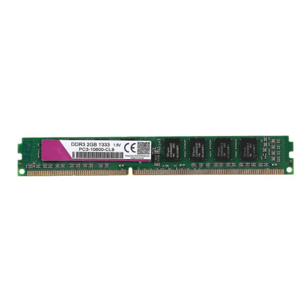 Ddr3 Ram Pc3 1.5v stasjonær PC-minne 240 pins (2 Gb, 1333mhz, 10600u)