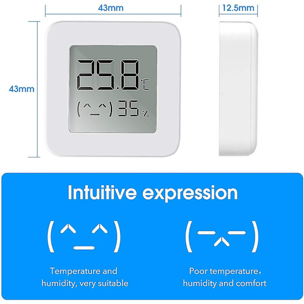 Thermo Hygrometer, Bluetooth Termometer Indendørs Hygrometer, Trådløs
