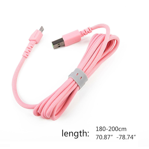 6,56 fot hodetelefonkabel USB-datakabel passer til Rog Strix for Fusion 300 500