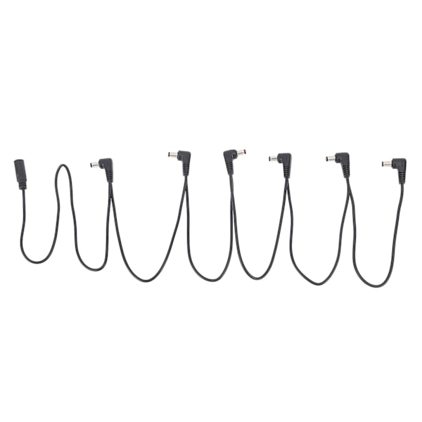 6 fot DC-strømkabelforlenger for gitarpedaler med støyisolering