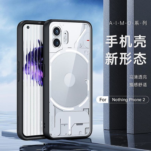 Case Yhteensopiva Nothing Phone 2 Iskunkestävä Puskurin Kuori Akryyli PC Läpinäkyvä Cover Nothing Phone 2