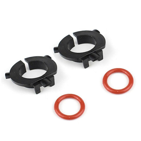 2 stk H7 LED-frontlyktpæreadapterbaser Auto H7-adapter Lampeholder Sockelbase Svart Biltilbehør Til Kia Mitsubishi Nissan