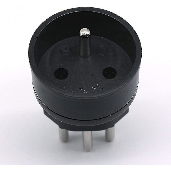 Strømskinne EU til Sveits / Liechtenstein 2-pin adapter De/fr/it/es 3-pin