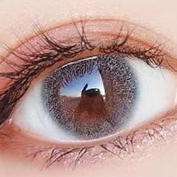 Harmaat värilliset piilolinssit - 2 kpl, 14,2 mm, vuosittain, kosmeettinen silmäasuste