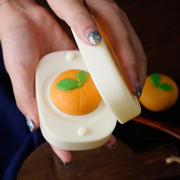 50g Månekageform Tegneserieformet Appelsinformet DIY Bageform Til Mid-efterårsfestival