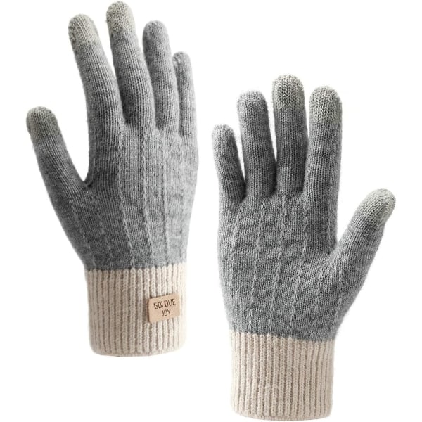 Winter Gloves Touchscreen Gloves Knit Finger Gloves