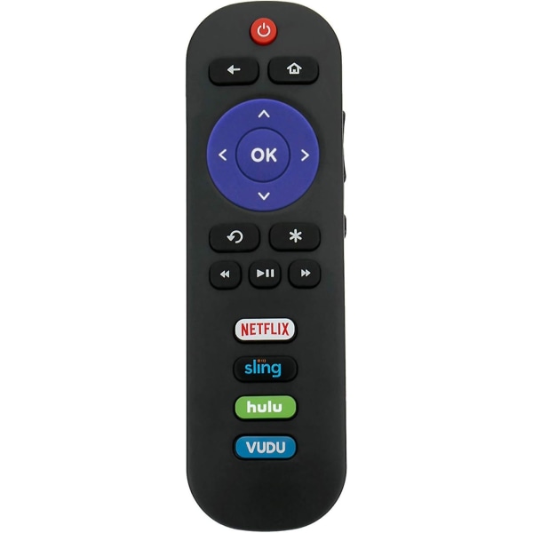 Rc280 Replacement Remote Applicable For Tcl Roku Tv With Netflix Sling Hulu Vudu Key 55up120 32s4610r 50fs3750 32fs3700 32fs4610r 32s800 32s850 32s385