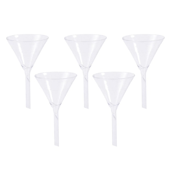 5pcs Glassware Labware Analytical Chemistry Feeding Funnel Liquid Or Solid Triangle Funnel Thick High Temperature Resistant Tool 40mm