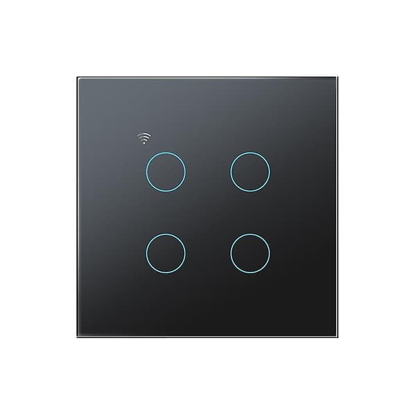 Tuya Eu Wifi Smart Vægskifter Luxuray Glaspanel Berøringssensor Timer