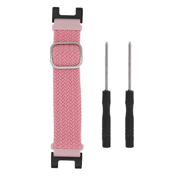 Pusteevnelig nylonflettet sportsrem for Amazfit T Rex - Rosa
