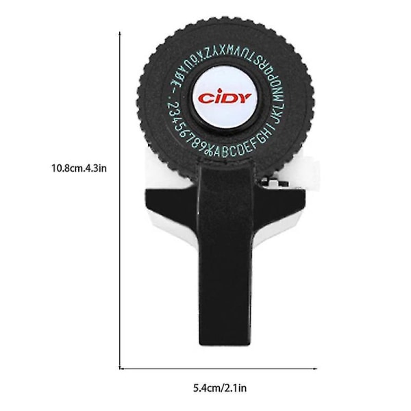 Mini kannettava manuaalinen tarravalmistin Diy 3d kohokuviotarra kirjoitin tulostin kirjoituskone muovi PVC 9mm tarranauhat kirjainkone