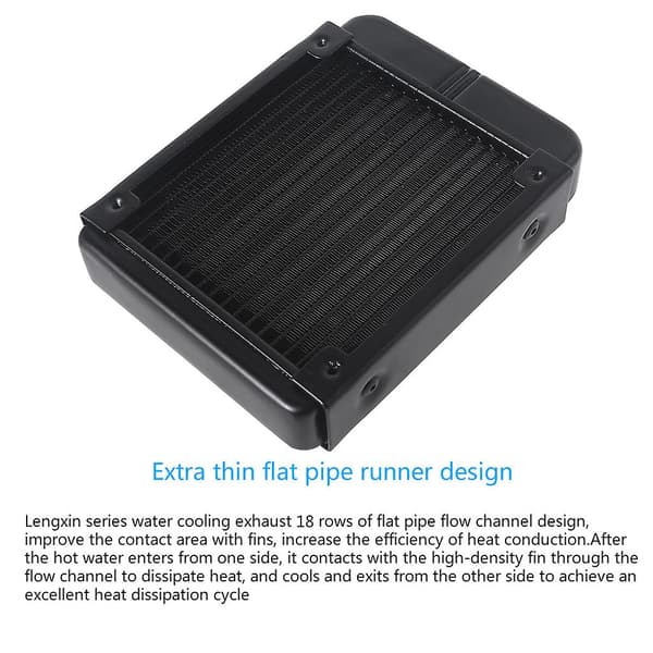 Pc Vattenvärmeväxlare Dator Aluminium Värmeelement Värmeavledning För Dator