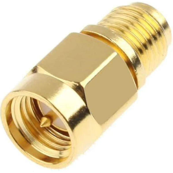 SMA hann til RP-SMA hunn RF rett kontakt gullbelagt adapter for Wi-Fi antenne repeater radiosignal forlengelseskabel 4 stk