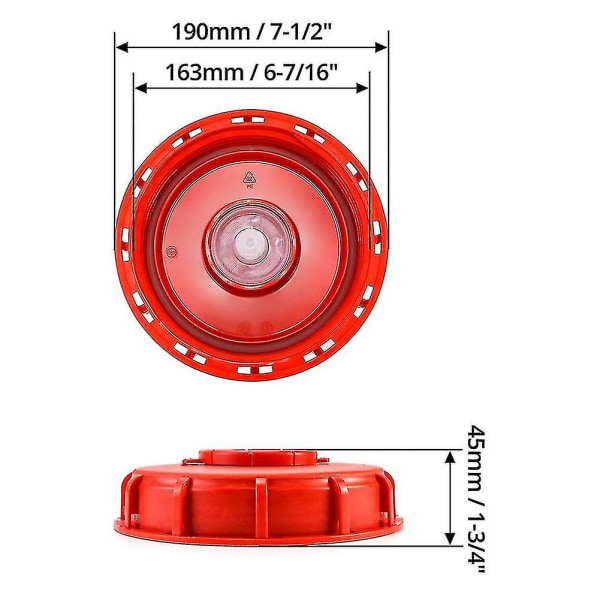 IBC-behållarelock, 6,5\" IBC-tanklock B