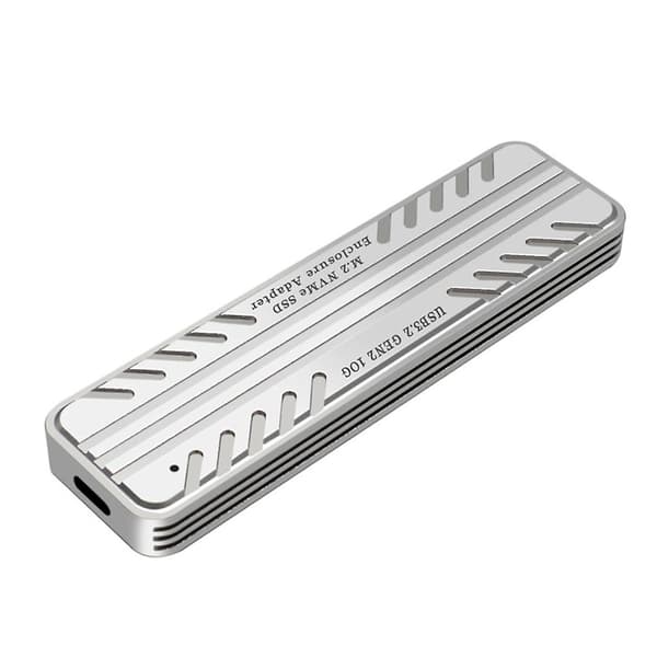 M2 Nvme Ssd-hölje Box Usb3.2 Typ-c 10gbps Hårddiskfodral - Med kylfläns