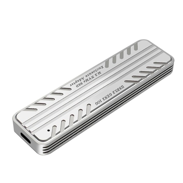 M2 Nvme Ssd-kabinett Boks Usb3.2 Type-c 10gbps Harddisk-etui - Med Kjøleribbe