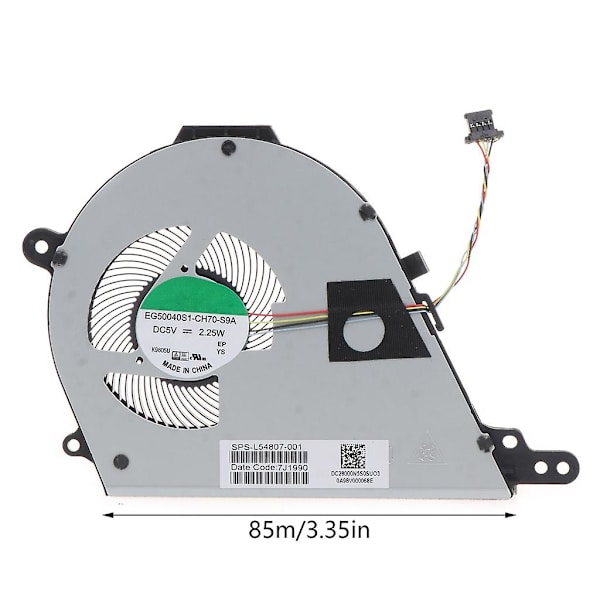 Til Dc Børsteløs Notebook Køleventilator Cpu Radiator Til Hpchromebook 15-de
