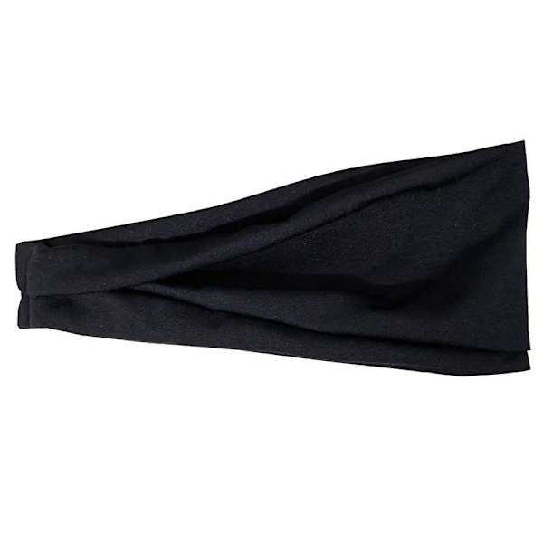 Hvit 2pk Elastisk Bandana Japansk Hodebånd - Kvinners Lange Hår Hode Dread Wrap