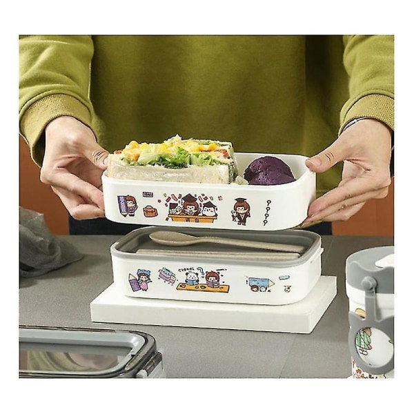 Lunchlåda Thermal matbehållare Bento Box Säker Lunchlåda Skol Barnmatförvaring Lunchlåda för barn