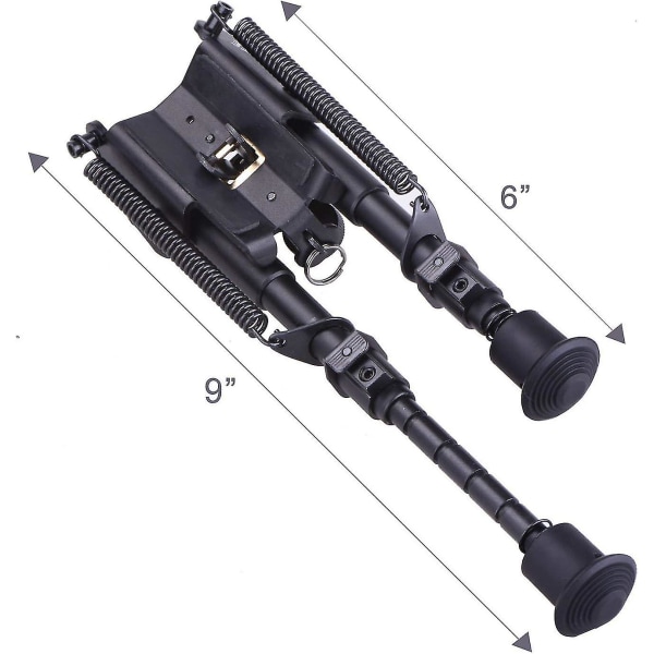 Foldbar Rifle Bipod Justerbar Jagt-drejelig montering
