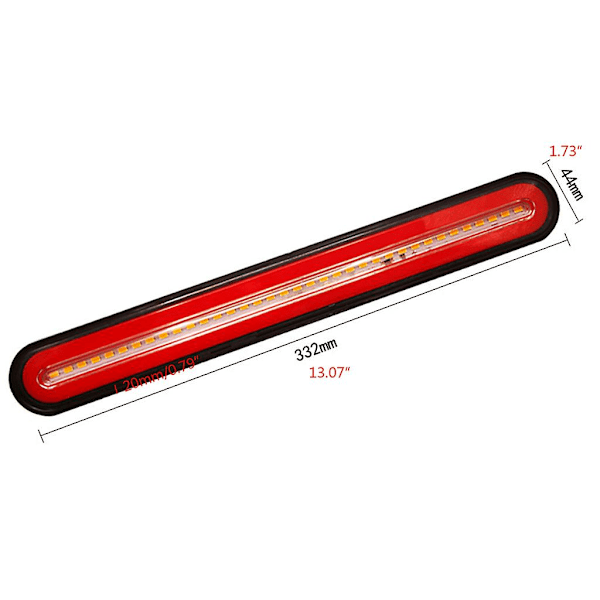 Superlys Auto Break Led-stripe lys for DC 24v blinklys for bil Tra
