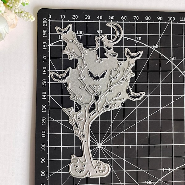 Halloween Metal Skæredør Stencil Diy Scrapbooking Album Papirkort Skabelon Form Embossing Dekoration