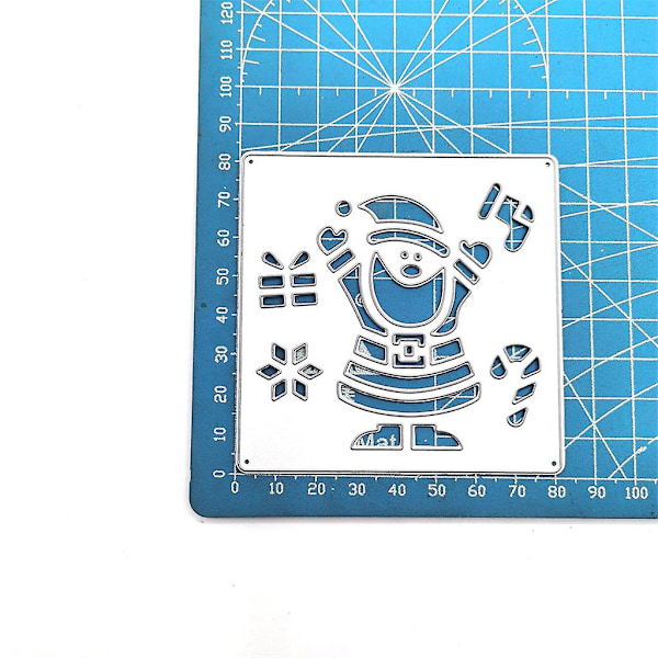Joulupukin lumikohtaus Scrapbook Paper Craft Mould Blade Punch Stencils jouluun ja uudenvuoden juhlan koristeluun