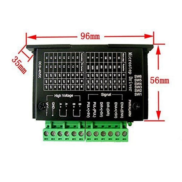 4-pack Tb6600 4a 9-42v Stepper Motor Driver Cnc-styrenhet