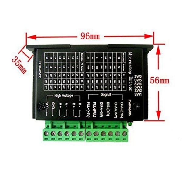 4 stk. Tb6600 4a 9-42v Steppermotordriver Cnc-controller